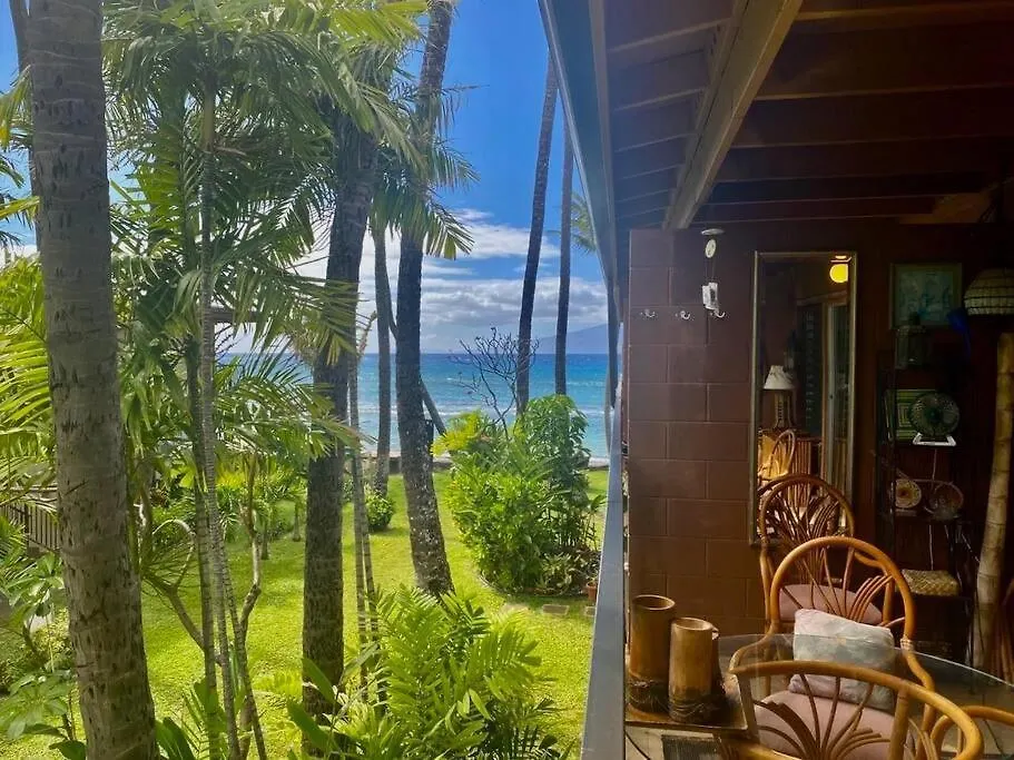 Oceanfront With Aircon-Hear The Waves-Amazing Views-Wifi Apartment Lahaina