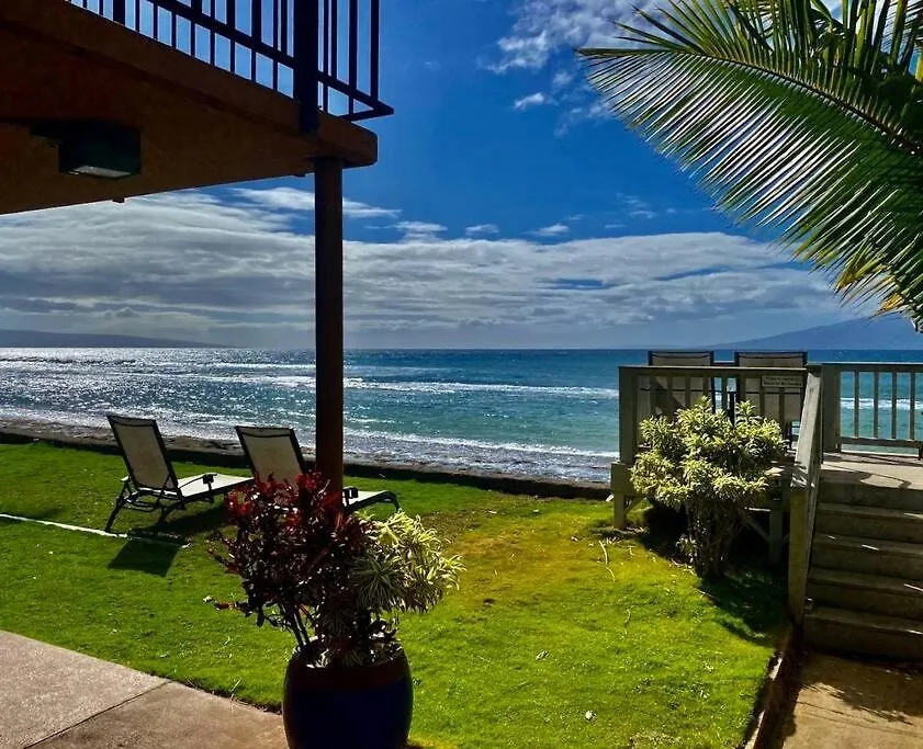Oceanfront With Aircon-Hear The Waves-Amazing Views-Wifi Apartment Lahaina